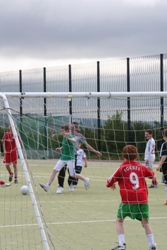 Goalmouth action from Paisley Park.